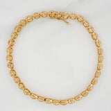 Pulso Tennis 9.65gr / 7 3/4 in / 4.48mm Oro Amarillo 18K %