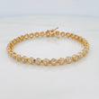 Pulso Tennis 9.05gr / 7 1/2 in / 4.48mm Oro Amarillo 18K %