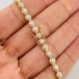 Pulso Tennis 9.05gr / 7 1/2 in / 4.48mm Oro Amarillo 18K %