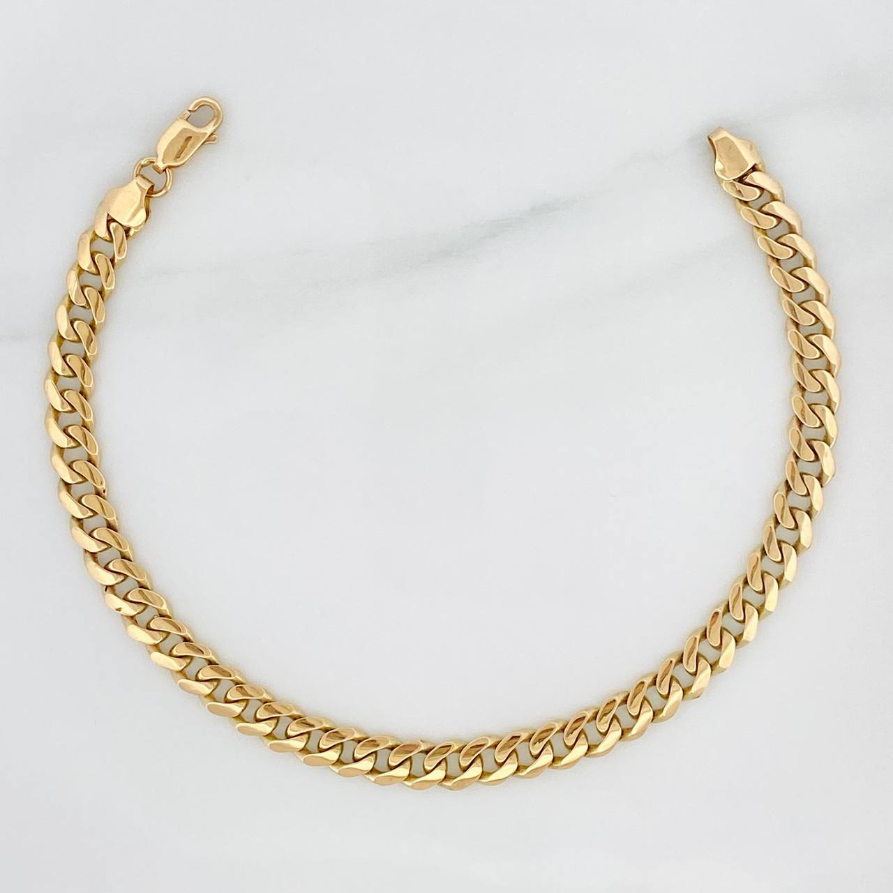 Pulso Cubano 7.1gr / 8 in / 5.14mm Oro Amarillo 18K %