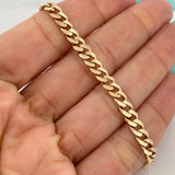 Pulso Cubano 7.25gr / 8 in / Oro Amarillo 18K &