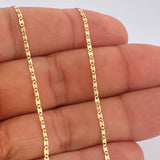 Cadena Escalera Plana 1.3gr / 17 3/4 in / 1.3mm Tres Oros +3 18K %