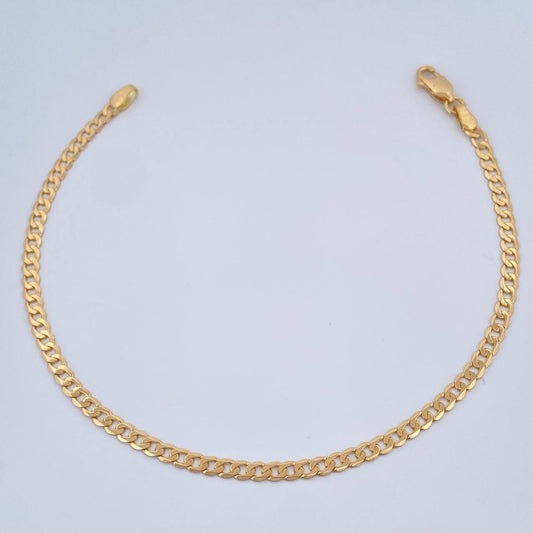 Pulso Cubano 3.7gr / 8 1/4 in / Oro Amarillo +1 18K &