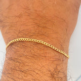 Pulso Cubano 1gr / 7 1/2 in / Oro Amarillo +1 18K &