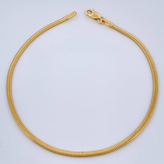 Pulso Serpiente 2.4gr / 7 3/4 in / Oro Amarillo +3 18K &