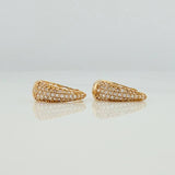 Candongas Daly Basteada 2.5gr / 1/2 in / Oro Amarillo 18K &