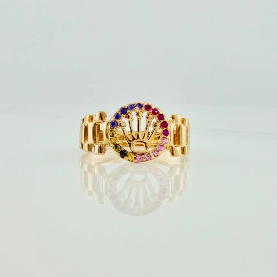 Anillo Correa Corona 2.45gr / T6 1/4 / Oro Amarillo 18K &