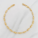 Rustic Bubble Bracelet 4.1g / 8 1/4 in / 3.4mm Yellow Gold 18K