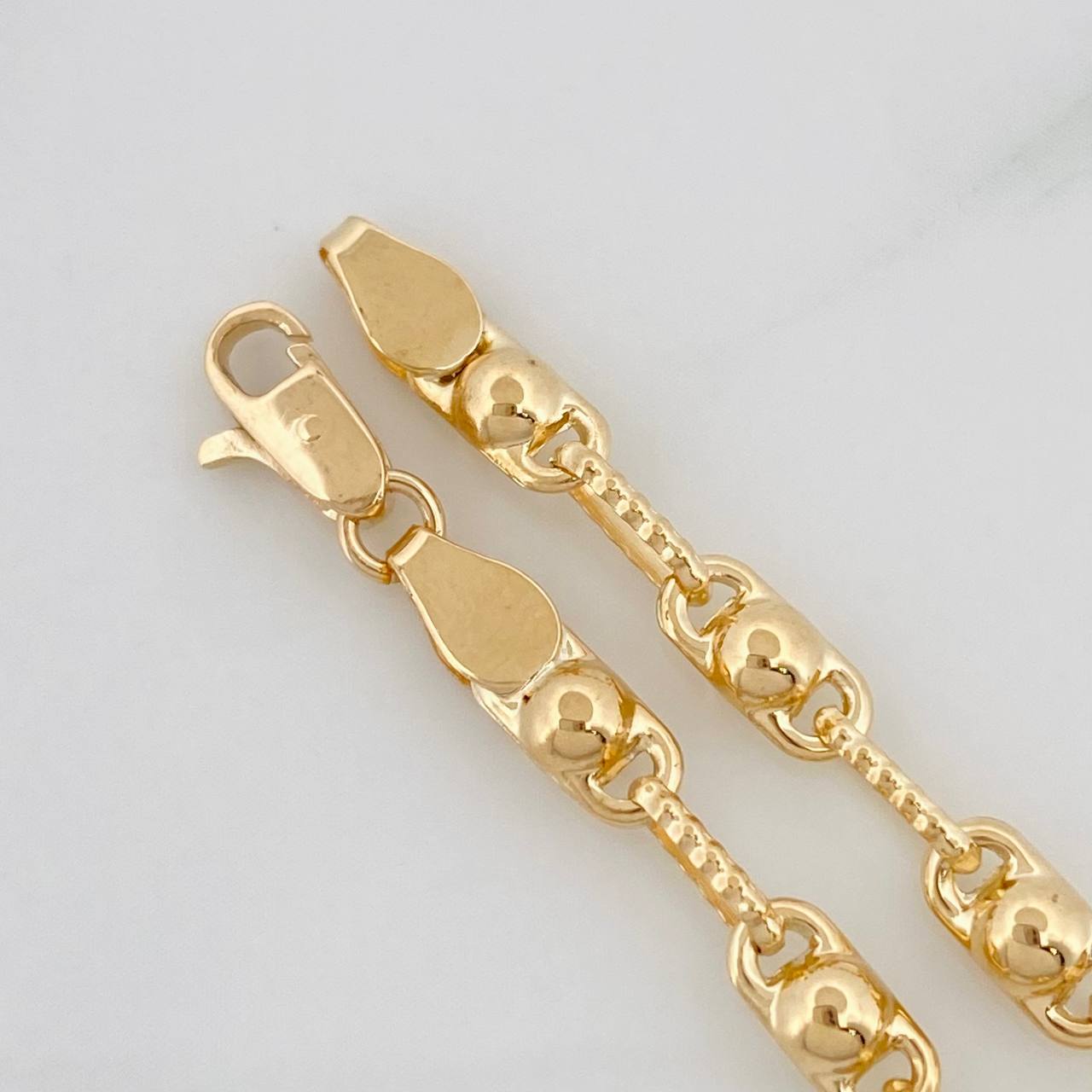 Rustic Bubble Bracelet 4.1g / 8 1/4 in / 3.4mm Yellow Gold 18K