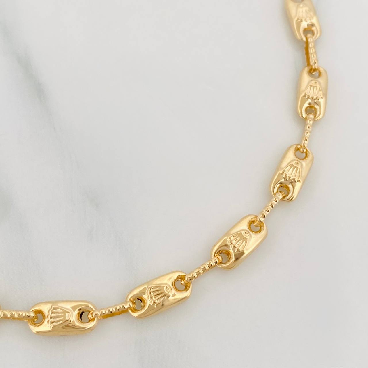 Pulso Rustico Corona 4.95g / 7 3/4 in / 4.3mm Oro Amarillo 18K