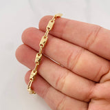 Pulso Rustico Corona 4.95g / 7 3/4 in / 4.3mm Oro Amarillo 18K
