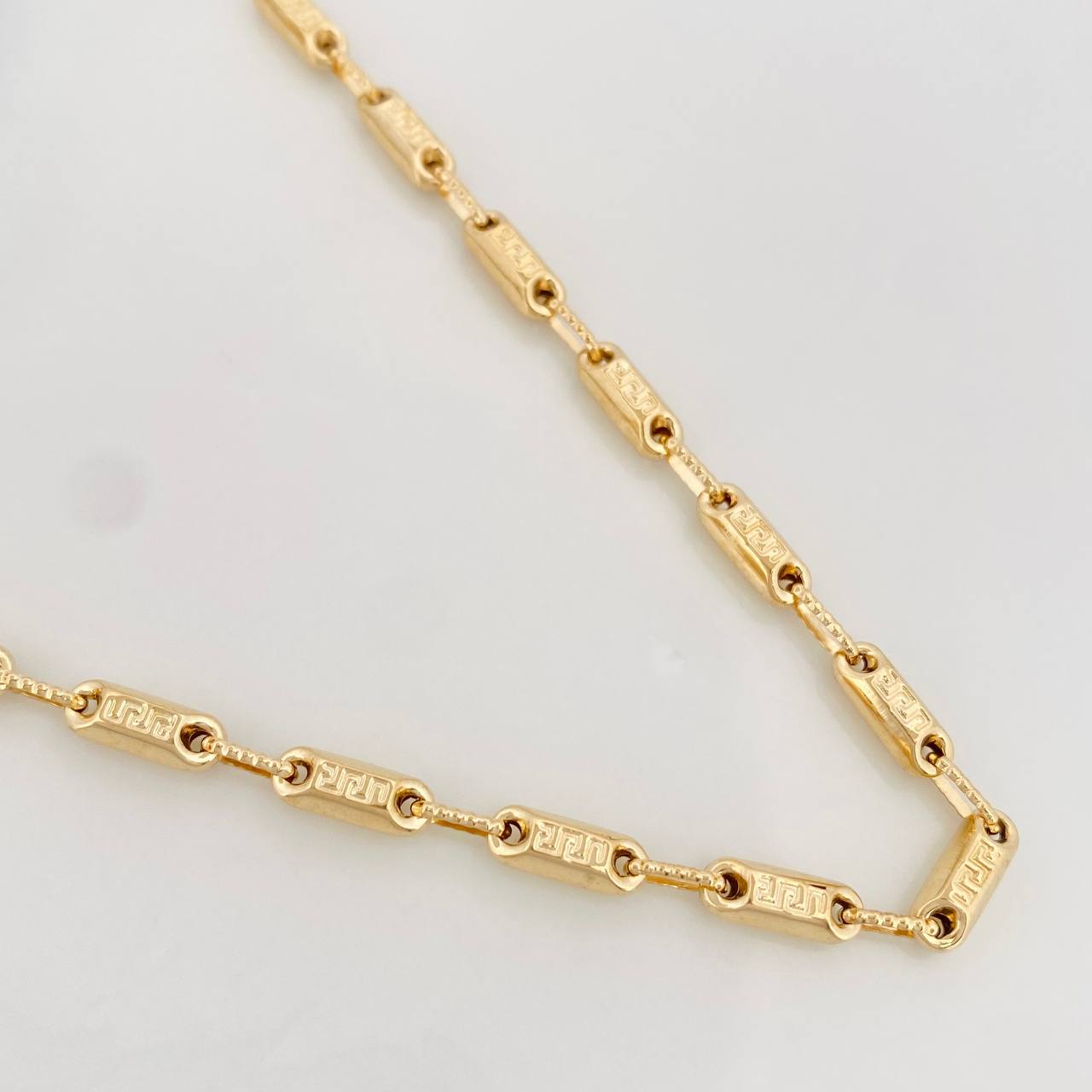 Cadena Rustica Tribal 12.75g / 24 in / 3.7mm Oro Amarillo 18K