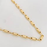 Cadena Rustica Tribal 12.75g / 24 in / 3.7mm Oro Amarillo 18K