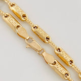 Cadena Rustica Tribal 12.75g / 24 in / 3.7mm Oro Amarillo 18K