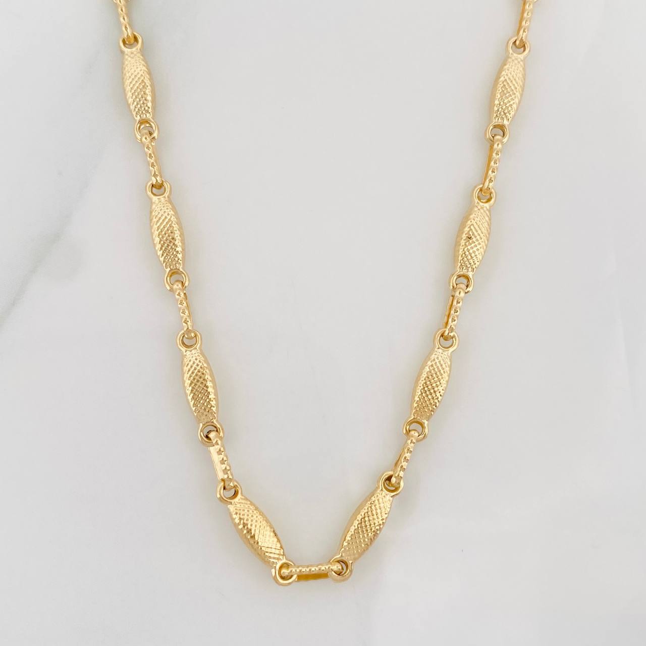 Rustic Link Chain 8.7g / 20 in / 3.3mm Yellow Gold 18K