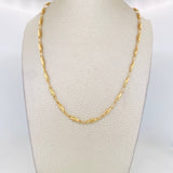 Rustic Link Chain 8.7g / 20 in / 3.3mm Yellow Gold 18K