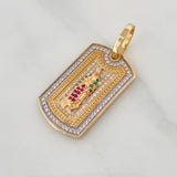 Dije Virgen de Guadalupe 7.05g / 1 1/2 in Dos Oros Amarillo Blanco 18K