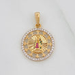 Dije Virgen de Guadalupe 2.7g / 1 in Dos Oros Amarillo Blanco 18K