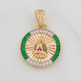 Dije Virgen de Guadalupe 6.75g / 1 1/2 in Tres Oros 18K