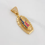 Pendant Virgin of Guadalupe 3g / 1 1/4 in Yellow Gold 18K