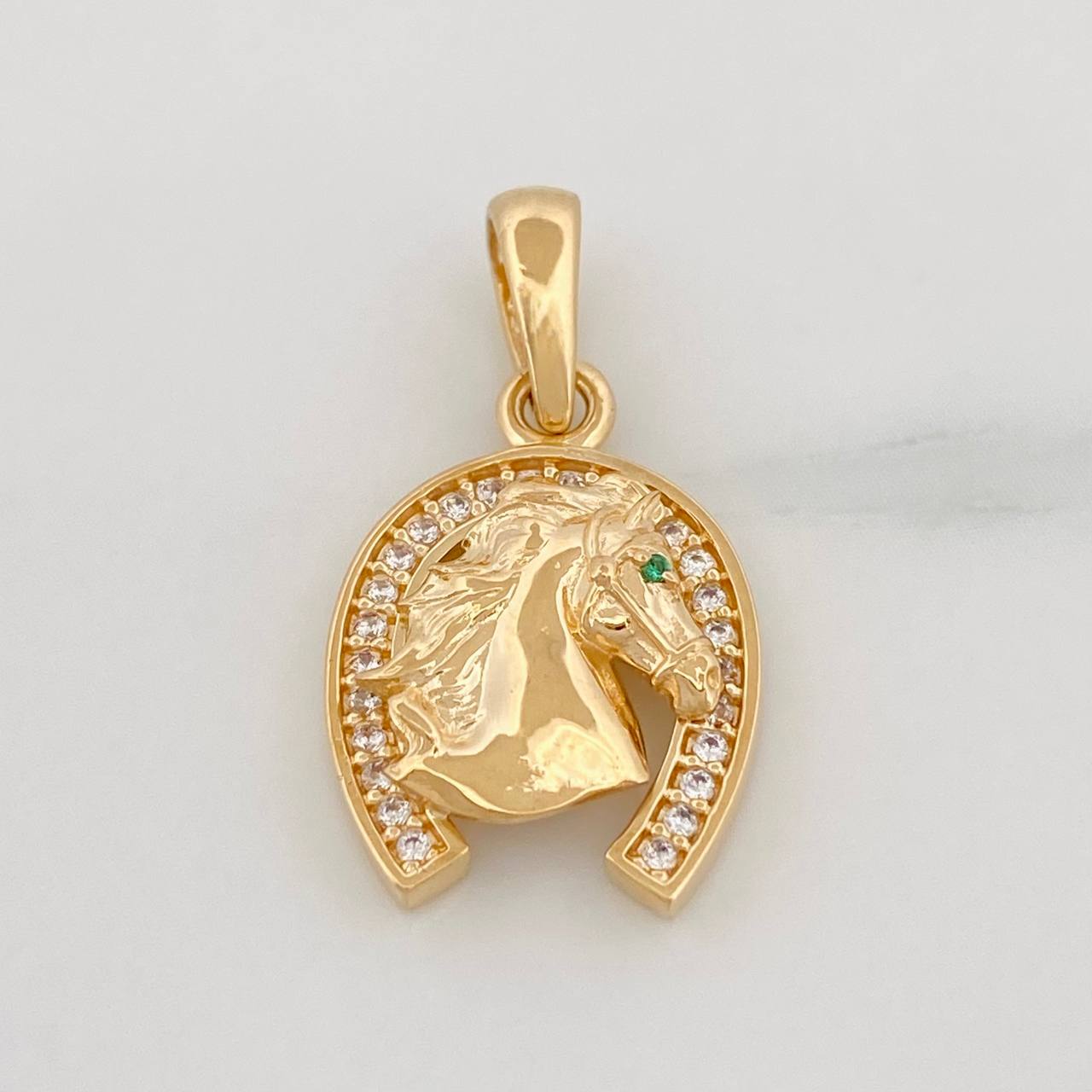 Dije Herradura Caballo 2.4g / 3/4 in Oro Amarillo 18K