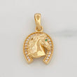 Dije Herradura Caballo 2.4g / 3/4 in Oro Amarillo 18K