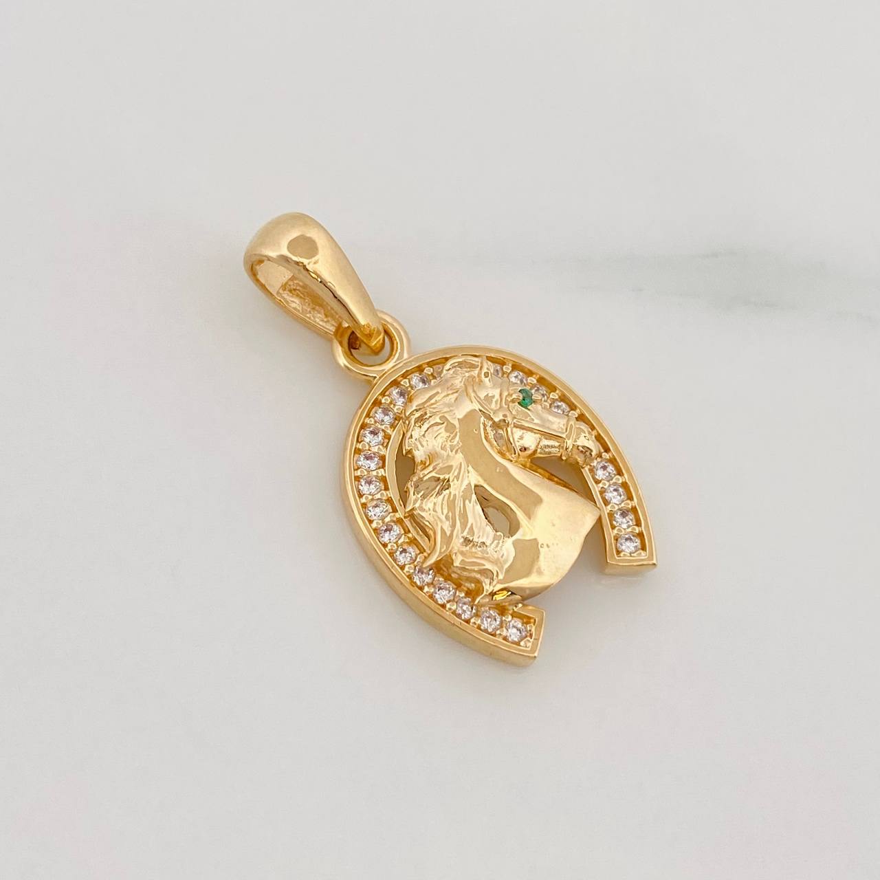 Dije Herradura Caballo 2.4g / 3/4 in Oro Amarillo 18K