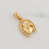 Dije Herradura Caballo 2.4g / 3/4 in Oro Amarillo 18K