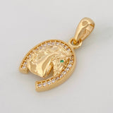 Dije Herradura Caballo 2.4g / 3/4 in Oro Amarillo 18K