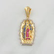 Pendant Virgin of Guadalupe 5.65g / 1 1/2 in Two-Tone Yellow White Gold 18K