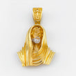 Dije Rostro De Cristo 22.85gr / 2 in / Dos Oros Amarillo Blanco 18K ©