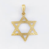 Dije Estrella De David 1.95gr / 1 1/2 in / Oro Amarillo 18K ©