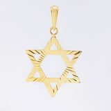 Dije Estrella De David 1.95gr / 1 1/4 in / Oro Amarillo 18K ©