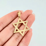 Dije Estrella De David 1.95gr / 1 1/2 in / Oro Amarillo 18K ©