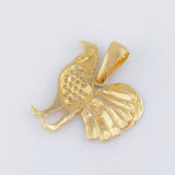 Dije Gallo 2.55gr / 1 in / Dos Oros Amarillo Blanco 18K ©