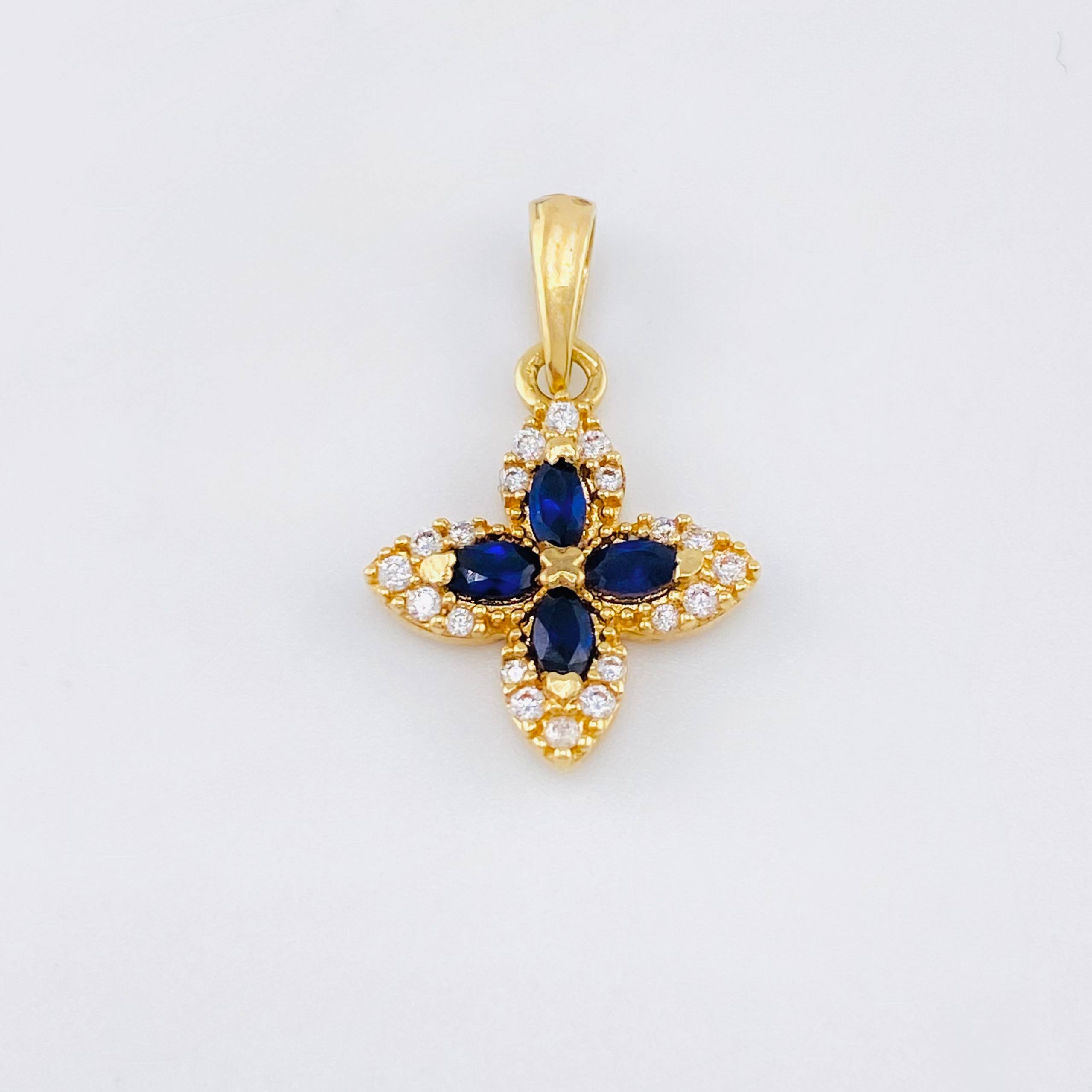 Dije Flor 1.7gr / 3/4 in / Oro Amarillo 18K ©