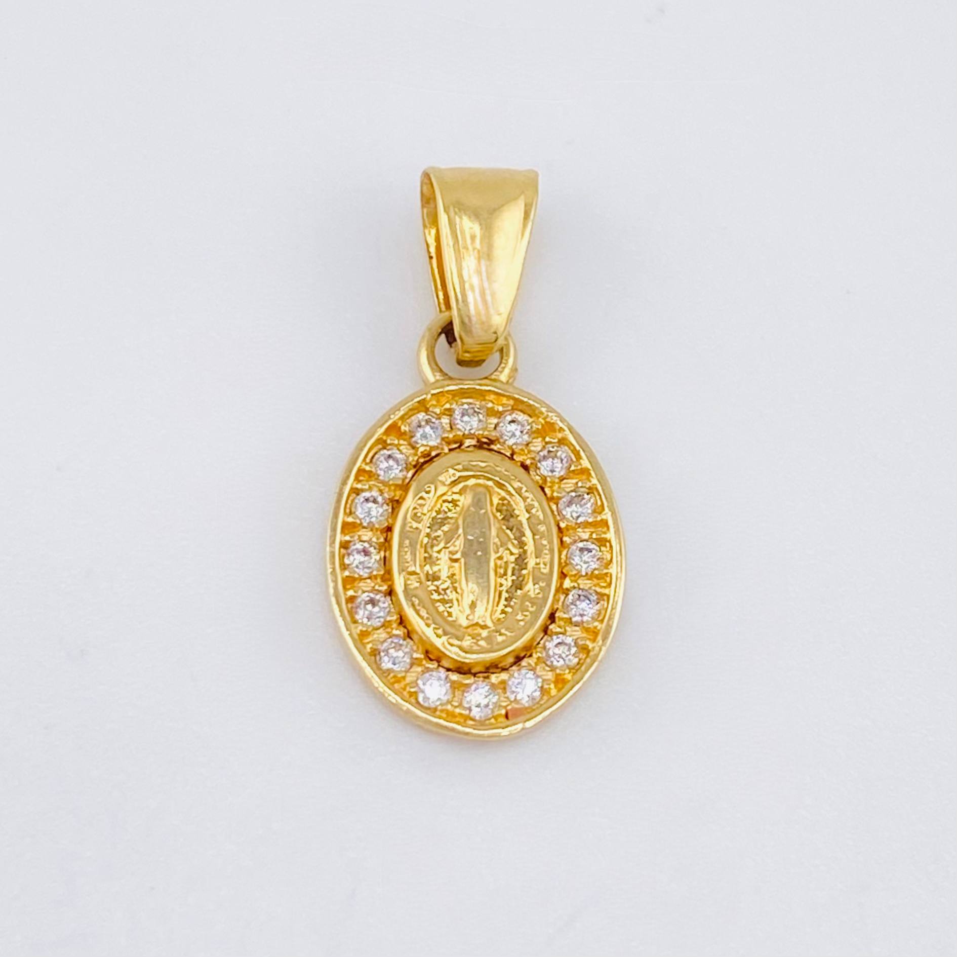 Pendant Miraculous Virgin 0.75gr / 1/2 in / Yellow Gold 18K ©