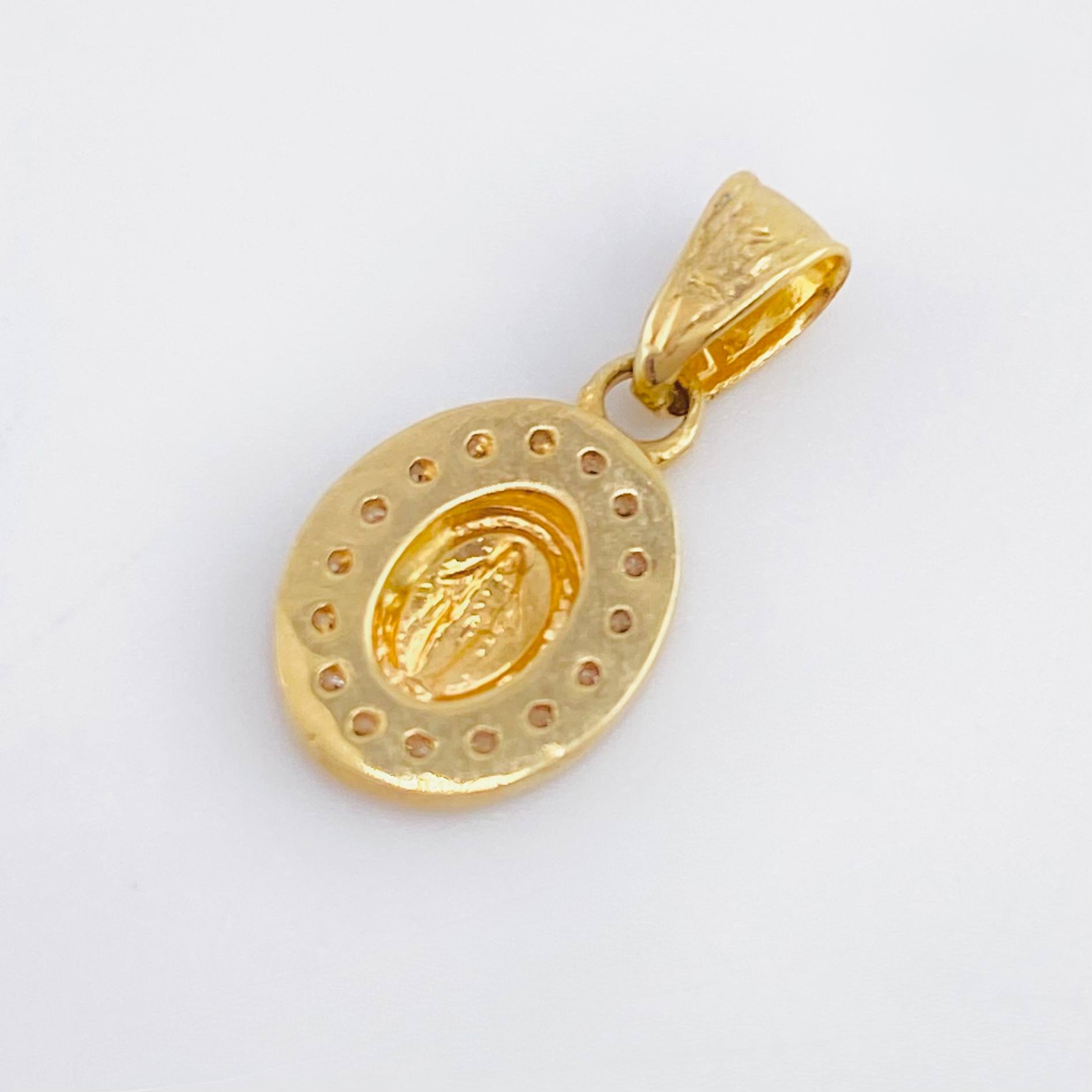 Pendant Miraculous Virgin 0.75gr / 1/2 in / Yellow Gold 18K ©