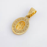 Pendant Miraculous Virgin 0.75gr / 1/2 in / Yellow Gold 18K ©