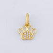 Pendant Paw Print 0.7gr / 1/2 in / Yellow Gold 18K ©
