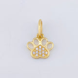 Pendant Paw Print 0.7gr / 1/2 in / Yellow Gold 18K ©