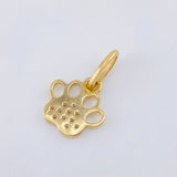 Pendant Paw Print 0.7gr / 1/2 in / Yellow Gold 18K ©