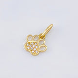 Pendant Paw Print 0.7gr / 1/2 in / Yellow Gold 18K ©