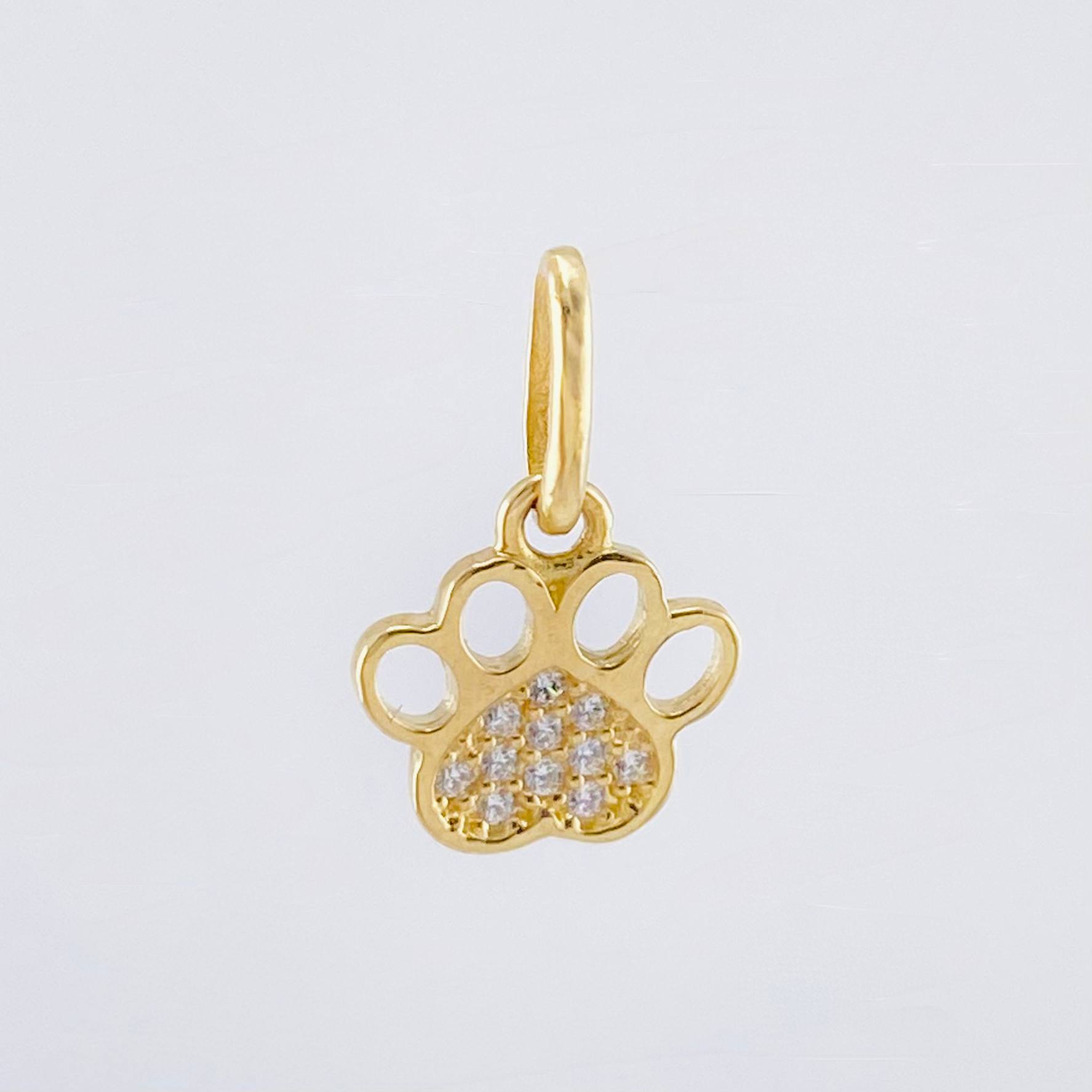 Pendant Paw Print 0.7gr / 1/2 in / Yellow Gold 18K ©