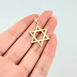 Dije Estrella De David 1.85gr / 1 1/4 in / Oro Amarillo 18K ©