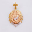 Dije Jesus Aureola Rayada 4.2gr / 1 in / Tres Oros 18K *