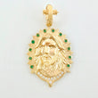 Dije Jesus Aureola Rayada 4gr / 1 1/4 in / Oro Amarillo 18K *