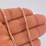 Cadena Veneciana 31.95gr / 27 1/2 in / Dos Oros Blanco Rosa +3 18K &