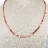 Cadena Veneciana 31.95gr / 27 1/2 in / Dos Oros Blanco Rosa +3 18K &