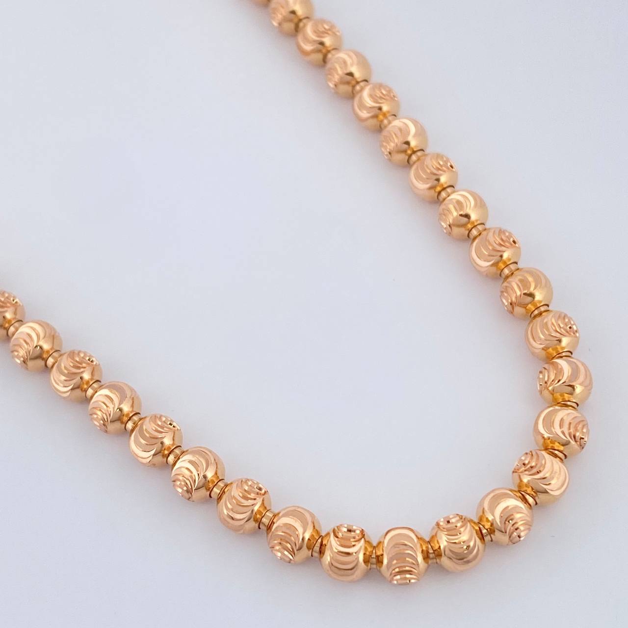 Cadena Militar 32.55gr / 27 1/2 in / Oro Rosa +3 18K &